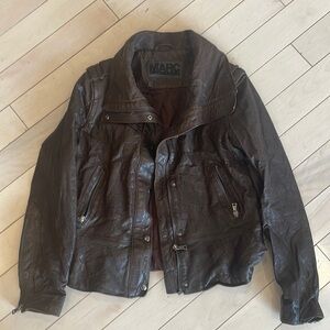 Andrew Marc Brown Leather Jacket 🤎